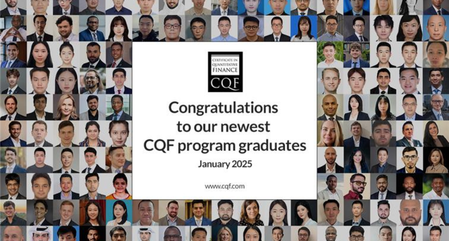 Congratulations to the 45th Cohort of CQF Graduates
